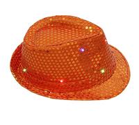 Chapeau Fedora étincelant Mardi Gras pour décorations de fête Fournitures pour enfants et adolescents
