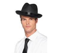 Chapeau Fedora Noir Pour Hommes Accessoire De Costume Années 1920 Gangster