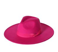 Chapeau Fedora pour homme 9,5 cm, chapeau de jazz tendance avec nœud haut de gamme, chapeau haut de gamme, chapeau de jazz à large bord, chapeau Fedora doux, 26, 6 7/8/7 1/8