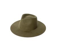 Chapeau Fedora unisexe en feutre de laine à large bord panama jazz chapeau à bord frisé style cowboy chapeau de voyage tendance pour hommes femmes 55-58 cm, 1, M55-58cm