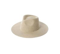 Chapeau Fedora unisexe en feutre de laine à large bord panama jazz chapeau à bord frisé style cowboy chapeau de voyage tendance pour hommes femmes 55-58 cm, 50., M55-58cm