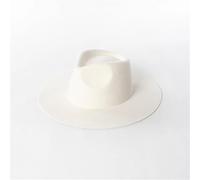 Chapeau Fedora unisexe en feutre de laine à large bord panama jazz chapeau à bord frisé style cowboy chapeau de voyage tendance pour hommes femmes 55-58 cm, 3, M55-58cm