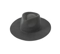 Chapeau Fedora unisexe en feutre de laine à large bord panama jazz chapeau à bord frisé style cowboy chapeau de voyage tendance pour hommes femmes 55-58 cm, 60, M55-58cm