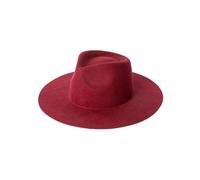 Chapeau Fedora unisexe en feutre de laine à large bord panama jazz chapeau à bord frisé style cowboy chapeau de voyage tendance pour hommes femmes 55-58 cm, 62, M55-58cm