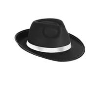 Chapeau Fedoras élégant pour jeu de rôle - Chapeau de gentleman à bord roulé - Pour adulte - Carnaval - Fête Panama