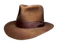 Chapeau Fedoras en laine à dessus plat pour adultes, spectacles sur scène, fête à thème, bal masqué, jeu de rôle