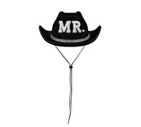 Chapeau Fedoras étincelant avec strass pour enterrement de vie de jeune fille, marié, acteur, actrice, mariée, enterrement de vie de jeune fille