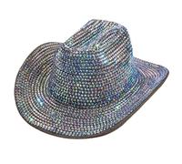 Chapeau Fedoras étincelant orné de cristaux lourds pour enterrement de vie de jeune fille, chapeau Fedoras de mariée pour acteur, actrice, fête élégante