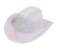 Chapeau Fedoras étincelant orné de cristaux lourds pour enterrement de vie de jeune fille, chapeau Fedoras de mariée pour acteur, actrice, fête élégante