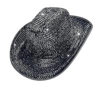Chapeau Fedoras étincelant orné de cristaux lourds pour enterrement de vie de jeune fille, chapeau Fedoras de mariée pour acteur, actrice, fête élégante