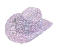 Chapeau Fedoras étincelant orné de cristaux lourds pour enterrement de vie de jeune fille Fedoras Chapeau de mariée pour acteur actrice