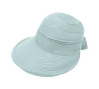 Chapeau Femme Anti UV, Chapeau de Soleil léger d'été avec Fermeture éclair Amovible et visière de Voyage Deux en Un