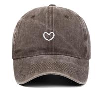 Chapeau Femme Chic, Casquette De Baseball Unisexe avec Broderie CœUr IdéAle pour Les ActivitéS De Plein Air DéContractéEs Les Voyages Et Le Quotidien Ajustable Et Confortable pour Hommes Et Femmes