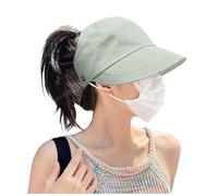 Chapeau Femme Ete, Chapeau Haut-De-Forme Vide pour Femme IdéAl pour Attacher Une Queue De Cheval Chapeau De Soleil D'éTé pour Femme Protection Solaire Et Languette