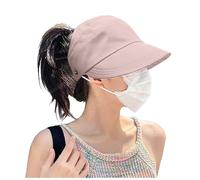 Chapeau Femme Ete, Chapeau Haut-De-Forme Vide pour Femme IdéAl pour Attacher Une Queue De Cheval Chapeau De Soleil D'éTé pour Femme Protection Solaire Et Languette