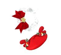 Chapeau festif gui pour chien, collier étoile pour chien, chaton, tenue pour animal de compagnie, Noël, Nouvel An, collier décoratif, accessoires photo, chapeau pour animal de compagnie