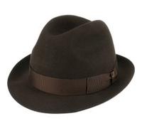 Chapeau Feutre de Poil Marengo Trilby by Borsalino marron foncé 60 cm