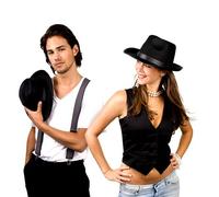 Chapeau feutre Gangster - Borsalino - Noir - Adulte