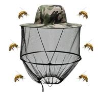 Chapeau Filet Chapeau De PêChe,Chapeau De Masque Anti-Moustique ExtéRieur,Chapeau Avec Moustiquaire,Filet Repoussant Les Insectes,Mosquito TêTe Filets Moucheron pour Voyages Apiculture Pêche Campings