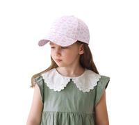 Chapeau Fille 6 Ans,Casquette ado Fille,Chapeaux Enfants Casquette Baseball imprimée Dessin animé Unisexe pour Sorties Soleil été extérieur activités Sportives Style Tendance (White, 2-7 Years)
