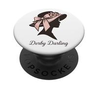 Chapeau Floral Derby Darling Southern Race Day PopSockets PopGrip Adhésif