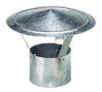 Wolfpack Chapeau galvanisé pour poêle 22010066 – Ø 120 mm – Cranberry