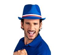 Chapeau gangster bleu supporter France adulte - Bleu - Taille Unique