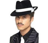 Chapeau gangster noir adulte Taille Unique noir G
