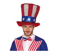 Chapeau Géant Drapeau Américain Multicolore