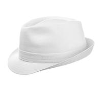 Chapeau Geneva Trilby en Lin blanc 61 cm