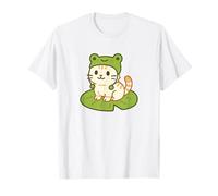 Chapeau Grenouille Kawaii Chat Mignon Animal drôle Chaton Filles garçons Enfants T-Shirt