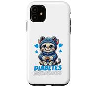Chapeau Grenouille Mignon pour sensibiliser au diabète et Chat Bleu Coque pour iPhone 11