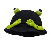 Chapeau grenouille pour adulte - Casquette de pêcheur amusante à large bord de dessin animé - Bonnet chaud d'hiver | Adultes Femmes Activités extérieures et intérieures Automne Nouvel An Quotidien