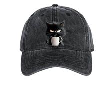 Chapeau Grumpy Cat Coffee, Un Chapeau à la Fois Sauvage et élégant, Ajustable et Unisexe.
