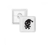 Chapeau Happy Fear Halloween PBT Keycaps pour Clavier mécanique Blanc OEM sans Marquage d'impression R3 Multicolore