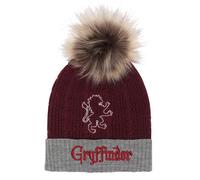 Chapeau Harry Potter Gryffindor House Fur Pom Bordeaux