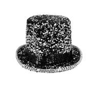 CHAPEAU HAUT-DE-FORME ARGENT STEAMPUNK ADULTE