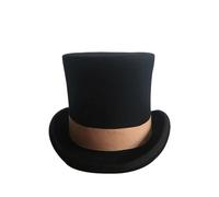 Chapeau haut-de-forme - Chapeau de magicien pour spectacles de scène et événements formels, accessoire de déguisement pour théâtre et fêtes de Noël, design élégant