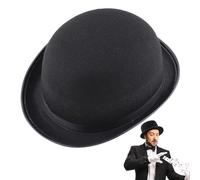 Chapeau haut de forme - Chapeau haut de forme en feutre | Chapeau Chaplin | Casquettes | Chapeaux de costume Seau Fedora | Accessoire de costume d'Halloween en feutre pour adultes et adolescents