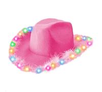 Chapeau haut-de-forme de cowgirl occidental à large bord pour femme, casquette tendance pour festival musical, fête, nouveauté