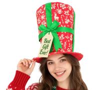 Chapeau Haut de Forme de Noël Accessoire de Tête Cosplay Scène Spectacle | Chapeau de de Rôle pour Hommes Femmes Cosplayeurs Artistes Danse Bal de Promo Événement à Thème