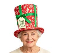 Chapeau Haut de Forme de Noël pour Adultes accessoires de tête de magicien | Chapeau cosplay festif pour Hommes Femmes Cosplayeurs Artistes Danse Bal de Promo Événement à Thème