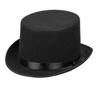 chapeau haut-de-forme feutre colin noir adulte - boland 04004 Noir G