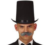 chapeau haut-de-forme feutre noir 20cm adulte - guirca 13838 Noir G