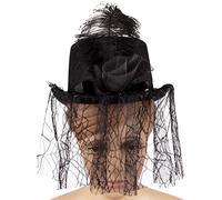 Chapeau haut-de-forme gay steampunk avec voile porc tarte steampunk haut melon magicien adulte