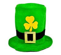 Chapeau haut de forme Leprechaun vert, chapeau de la Saint Patrick | Chapeau de lutin de la Saint-Patrick avec boucle dorée | de lutin de luxe, chapeaux de costume de Saint Patrick pour adoles