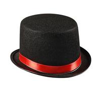 Chapeau haut de forme noir Fedoras Boyfriend à bord court pour voyage pour réunions en plein air Chapeau de magicien adulte, Noir , Taille unique