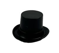 Chapeau haut-de-forme noir miniature victorien pour maison de poupée