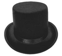 Chapeau haut-de-forme pour femme et homme, spectacles sur scène, fête sur le thème gentleman, bal masqué, couvre-chef, non tissé, unisexe, chapeau de spectacle de scène, Noir , L