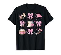 Chapeau Haut-de-Forme pour Fille avec nœud Rose T-Shirt